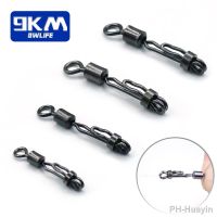 ❡ Fishing Rolling Swivel Snap Fishing Hook Fast Connector Solid Rings Fishing Line Quick Link Carp Wear-resistant Rustproof Brass