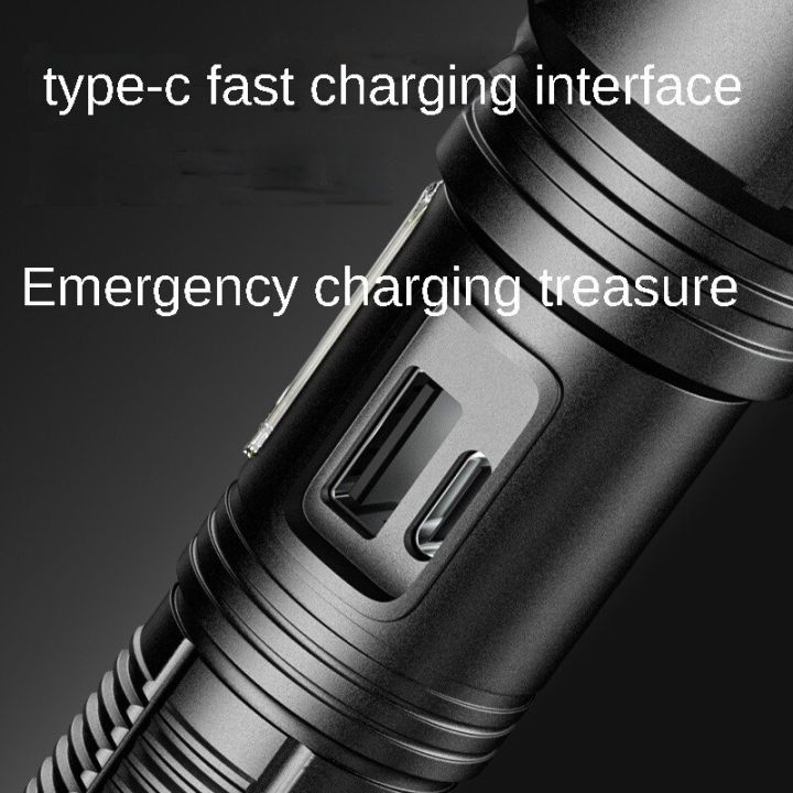 zoom-white-laser-ultra-bright-usb-input-and-output-outdoor-cob-power-display-high-power-flashlight-rechargeable-flashlights