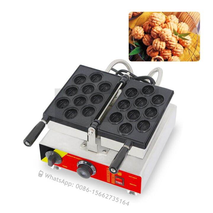 lannaoj Bakery Equipment Walnut Waffle Maker Making Machine Waffle