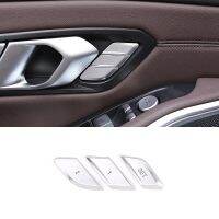 3 Pcs Seat Adjust Memory Panel Buttons Decoration Covers Stickers Trim For BMW 3 Series G20 G28 2020 Auto Interior Essories