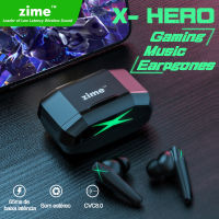 Zime Xhero Bluetooth Earphone Wireless 5.0 TWS Earbuds Headset Low Latency Headphone Stereo Sports Waterproof Noise Reduction