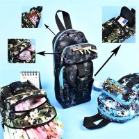 【CC】✷  Schoolbag Camouflage Storage Boy Student School Stationery