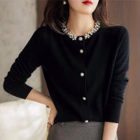 BETHQUENOY Sueter De Mujer Fashion Black Cardigan Sweaters Women Sweter Casacos Femininos Inverno 2021 Woman Winter Knitted Tops