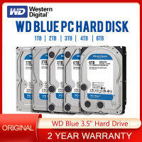 ใหม่ Western Digital WD BLUE 6TB 4TB 2TB 1TB ฮาร์ดไดรฟ์ HDD SATA III 6กิกะไบต์วินาที5400 RPM 3.5 ";