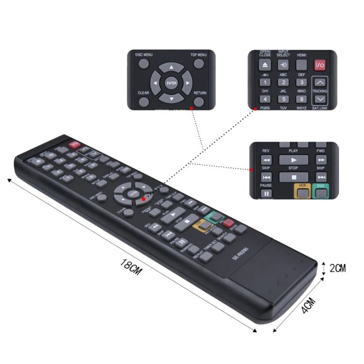 se-r0295-dvd-video-recorder-vcr-control-for-toshiba-dvd-video-recorder-vcr-dvr620ku-d-vr620-dkvr60ku-d-vr610ku-dvr610ku-d-vr620ku