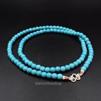 STONE NECKLACE สร้อยคอหินแท้ หินเทอร์ควอยส์ Turqouise ขนาด 6 มม. by siamonlineshop