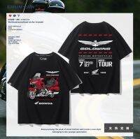 ?2023High quality new style Honda Gold Wing HONDA GL1800 motorcycle summer short-sleeved T-shirt male and female cycling clothing loose cotton clothes