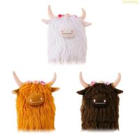 blg Scottish Highland Cattle Plush Scottish Cow Plush Toy Stuffed Highland Cow Plush 【JULY】