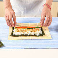 feibeinan66 Sushi MAT Bamboo Maker Kit ข้าวม้วนแม่พิมพ์ครัว DIY แม่พิมพ์ลูกกลิ้งข้าวพาย