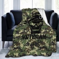 2023 in stock New product listing Microfiber Flannel Blanket U.S.Army Vietnam Veterans for Kids Boys and Girls Bir，Contact the seller to customize the pattern for free