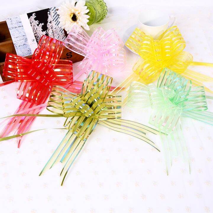 10pcs-christmas-colorful-gift-wrap-pull-bows-christmas-tree-ribbons-design-new-decorations-for-home-wedding-car-decor-craft-bows