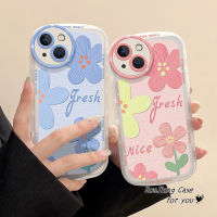 เคส RouJiang สำหรับ Vivo V27e V27โปร V25 Y35 Y16 Y22 Y02s Y15A Y15S V23 Y15 V20Pro S1 Y31 Y20 Y12s Y21 Y51 Y91C Y1s Y17 Y12 Y11ดอกไม้ที่เรียบง่ายดอกไม้กลมฝาครอบป้องกัน TPU เคสนิ่มใส่โทรศัพท์รู