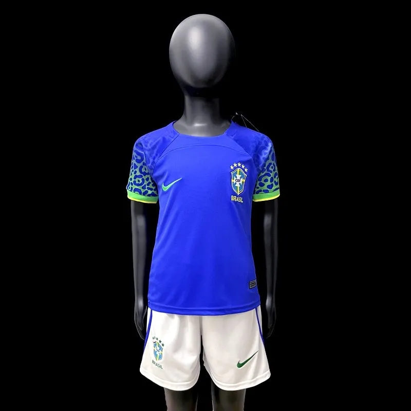 : Casmyd Kids Youth Brazil Soccer Jersey Set Ney-MARR #10 World  Cup Football Jersey+Shorts Sports Team Shirts Kit for Boys Girl Blue :  Clothing, Shoes & Jewelry