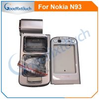 สำหรับ Nokia N93ฝาหลังหุ้มกระจกตัวเรือนพร้อมกรอบและชิ้นส่วนอะไหล่ขนาดเล็ก