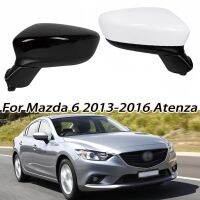 ชุดกระจกมองหลังอุปกรณ์ตกแต่งรถยนต์สำหรับรถ Mazda 6 2013 2014 2015 2016สัญญาณไฟเลี้ยวอุ่นพับไฟฟ้า