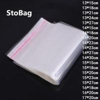 [HOT YAPJLIXCXWW 549] StoBag 100ชิ้นพลาสติกใสถุงกาวตนเองผ้าถุงเท้าของขวัญอุปกรณ์เครื่องประดับถุงขนมตกแต่งบ้าน OPP คุกกี้ถุงบรรจุภัณฑ์