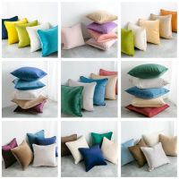 Fashion Throw Pillow Case Soft Velvet Cushion Cover For Living Room Sofa 45x45 Chair Bed Home Decor Housse De Coussin