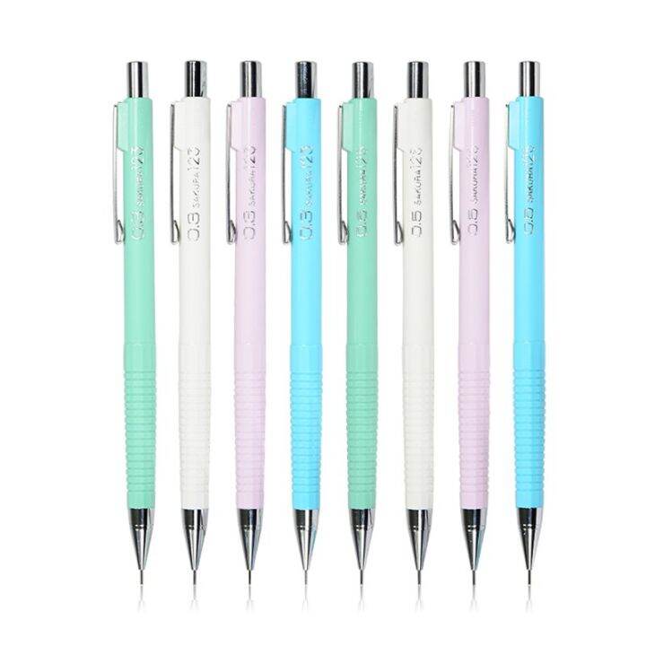 sakura-0-3-0-5-0-7-0-9mm-macaron-color-mechanical-pencil-anti-breaking-lead-mechanical-pencil-write-painting-xs-123-125-127-129