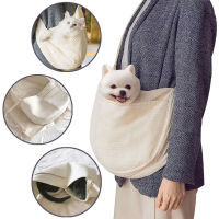 Miflame Portable Dog Shouder Bag Outdoor Travel Dog Carrier Handsome Dog Handbag Canvas Single Tote Breathable Pet Shouder Bag