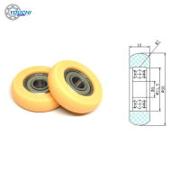 2pcs OD 36mm Rowing Machine Pulleys POM Round Rollers With 608 Bearing BSR60836-10 Nylon 8x36x10mm Plastic Coated Bearings