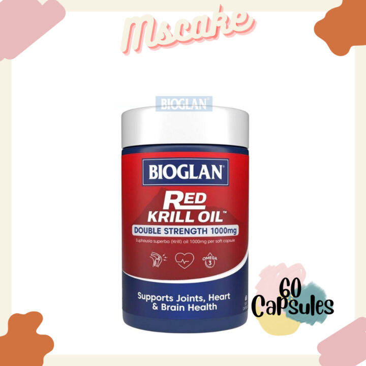 Bioglan Red Krill Oil 1000mg 60 Capsules MsCake Lazada