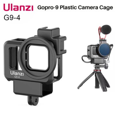 เคส Gopro Hero 12 / 11 / 10 / 9 Ulanzi G9-4 เคสติดไมค์โครโฟน Vlog Case Plastic Frame Extend Cold Shoe for Microphone Battery Mic Adapter 52MM Fliter Adapter Kit