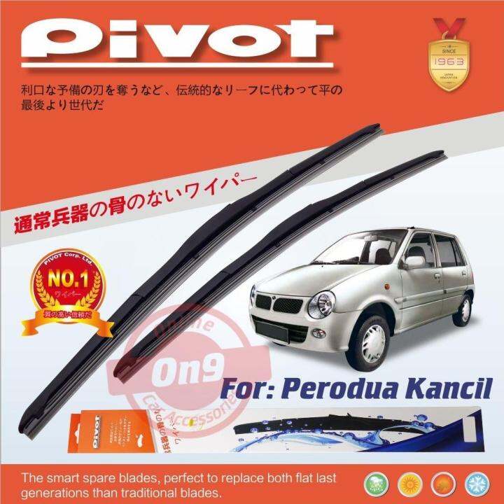Car Wiper Perodua Kancil 660 Kancil 850 PIVOT Silicone Wiper Blade Set