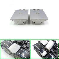 hot【DT】 2pcs 6X4 Middle of Mudguard Metal Toolbox Trash for 1/14 Truck Trailer Tipper Scania Actros Acros