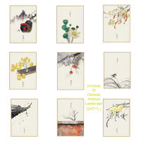 China Traditional 24 Kinds of Chinese Festival Landscape Canvas Painting Posters Prints Wall Art Pictures Living Room Home Decor