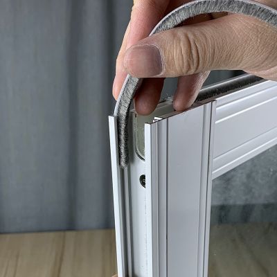 【LZ】 5/10M Door Window Sealing Brush Strip  Soundproof Weather Stripping Seal  For Window Door Dustproof Groove Gap Filler Blocker