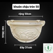 Khuôn đúc chậu cảnh tròn 50 khuôn chậu ABS có lòng trong