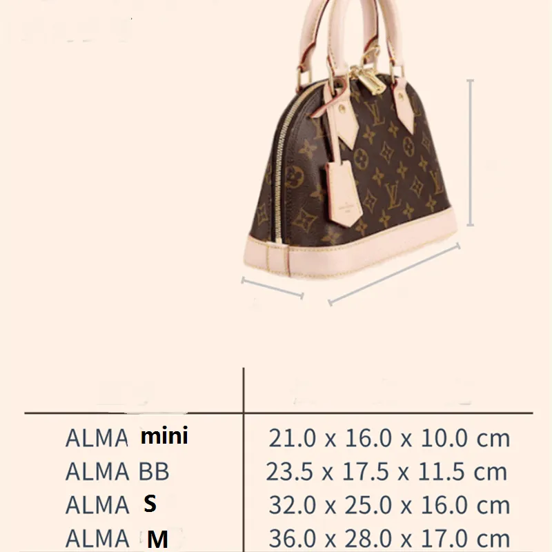 soft light and shape】bag organizer insert fit for l v Alma bag in bag  organiser compartment storage zipper inner bag