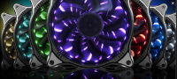 Pccooler Starry Sky 12cm Computer Case Cooling Fan Quiet RGB magic adjustable LED 120mm CPU Cooler Water Cooling Fan