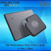 พวงกุญแจอัจฉริยะ Tile Performance Pack (2020) 2-pack (1 Pro, 1 Slim) - Bluetooth Tracker, Item Locator &amp; Finder for Keys and Wallets or Luggage and Tablets; Easily Find All Your Things (RE-31002)