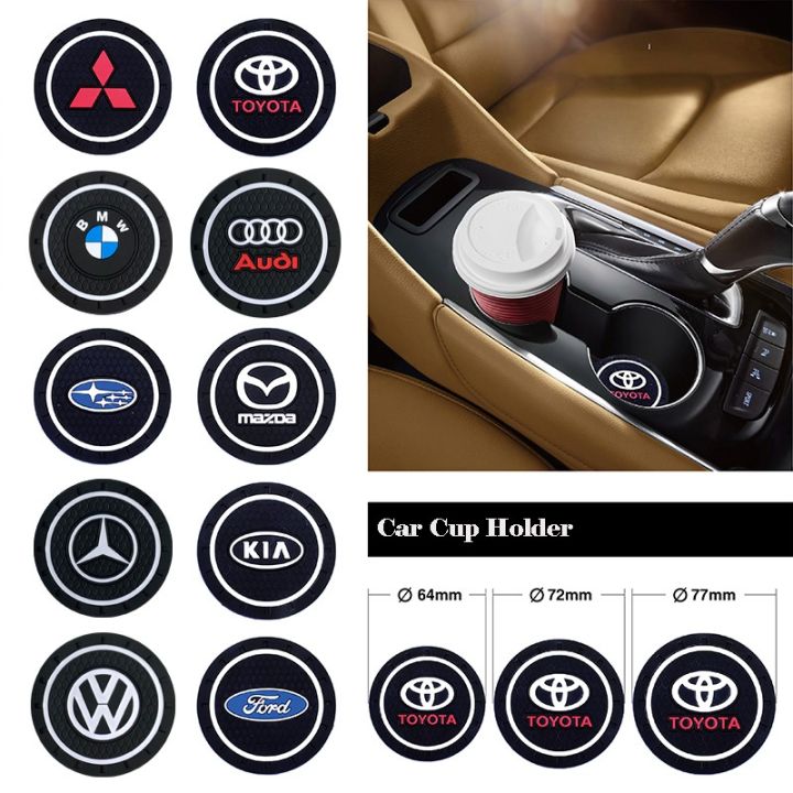 ready-stock-2pcs-72mm-car-logo-cup-holder-silicone-anti-slip-car-cup-mat-pad-car-coaster-car-interior-mats-water-coaster-silicone-pad-car-anti-dirty-pad-for-toyota-corolla-rav4-camry-yaris-crown-honda