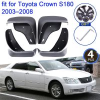 Mud Flaps 4x for Toyota Crown S180 2003 2004 2005 2006 2007 2008 Splash Guards Flap Mudguards Fender Rear Wheel 4Pcs Accessories