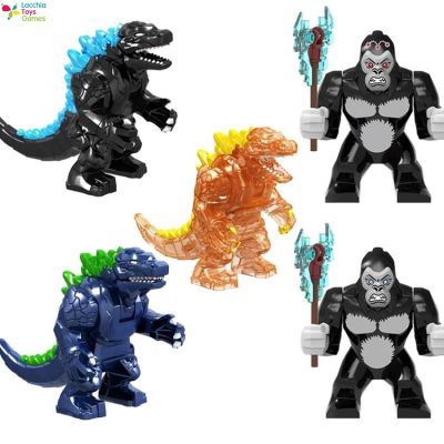 LT【ready Stock】King Kong Vs. Godzilla Minifigures บล็อกตัวต่อขนาดใหญ่ของเล่น KF1506-1507 Legoing1【cod】