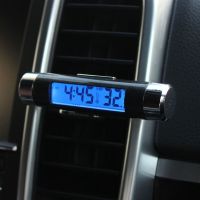 ✑✉ 1pcs Car Digital Clock Temperature Display Electronic Clock Thermometer Auto Electronic Clock LED Backlight Digital Display
