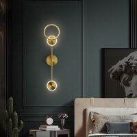 Modern Led Wall Lamp Gold sconces Lighting Living Bedroom Bedside Nordic Restaurant kitchen Background Decor Minimalist Lights