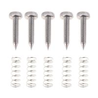 ：《》{“】= Set/5Pcs Metal Drums Pedal Hammer Springs+Screws Silver For Drum-Player