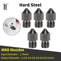 ✜☋☜ Hard Steel 3D Printer MK8 Nozzle 0.2mm-1.0mm For 1.75MM Supplies CR10 CR10S Ender-3 Extruder Head 3D Printer Nozzle Parts