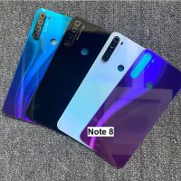 Battery Cover For Xiaomi Redmi Note 8 Back Glass Housing Rear Door Case Panel With Camera Lens Adhesive Sticker 6.3 Inches 2019