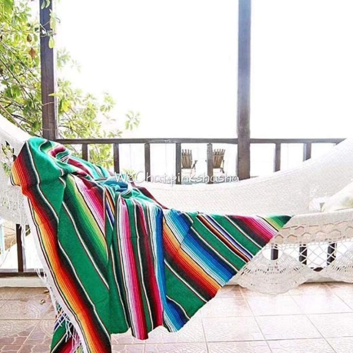mexican-blankets-acorn-striped-mexican-cotton-tablecloth-tabletop-blankets-used-for-mexican-party-blankets