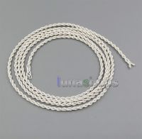 ♠✌ LN005335 Semi-Finished Silver Foil PU Skin Cable For Custom Repair Earphone Headphone Wires