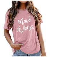 Womens T-shirt Letter Print Top Woman Clothes Pink Tee Shirt O-neck Short Sleeve t-shirts Woman Clothing Harajuku Tops