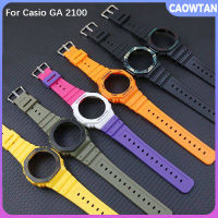 Tali Jam Tangan Silikon สำหรับสายนาฬิกา GA-2100 Casio และสายนาฬิกากรอบนอกกรอบอะไหล่สำหรับเครื่องประดับ Diy GA-2110 Casio G-Shock