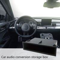 【Corner house】 Universal Trace Single Din เครื่องเล่นซีดี/กล่องเก็บพ็อกเก็ต Universal Car Stereo Radio Trim Kit อุปกรณ์เสริมในรถยนต์