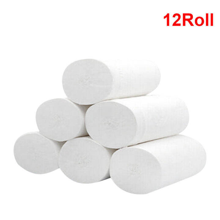 Toilet Paper Bulk Rolls Bath Tissue Bathroom Soft 3 Ply Household 12 /4/10 Rolls Lazada PH
