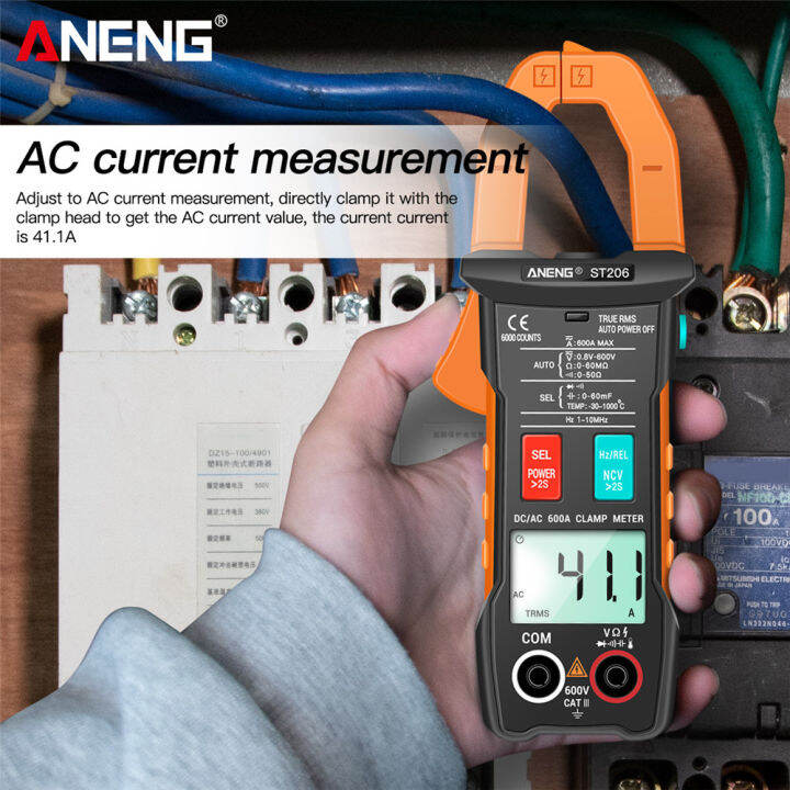 aneng-st206-digital-multimeter-clamps-meter-6000-counts-true-rms-amp-dcac-current-clamp-measure-dc-amperim-tester-voltmeter