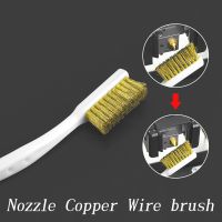 △✵ 3D Printer Cleaner Tool Copper Wire Toothbrush Copper Brush Handle For Nozzle Heater Block Hotend Cleaning Hot Bed Parts